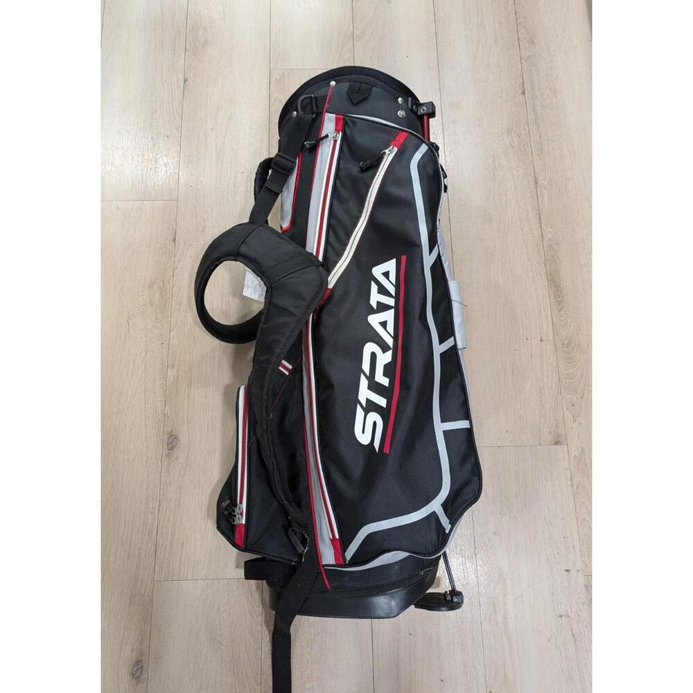 Callaway Strata Carry Stand Golf Bag With 7 Dividers Black Red Lightweight‎